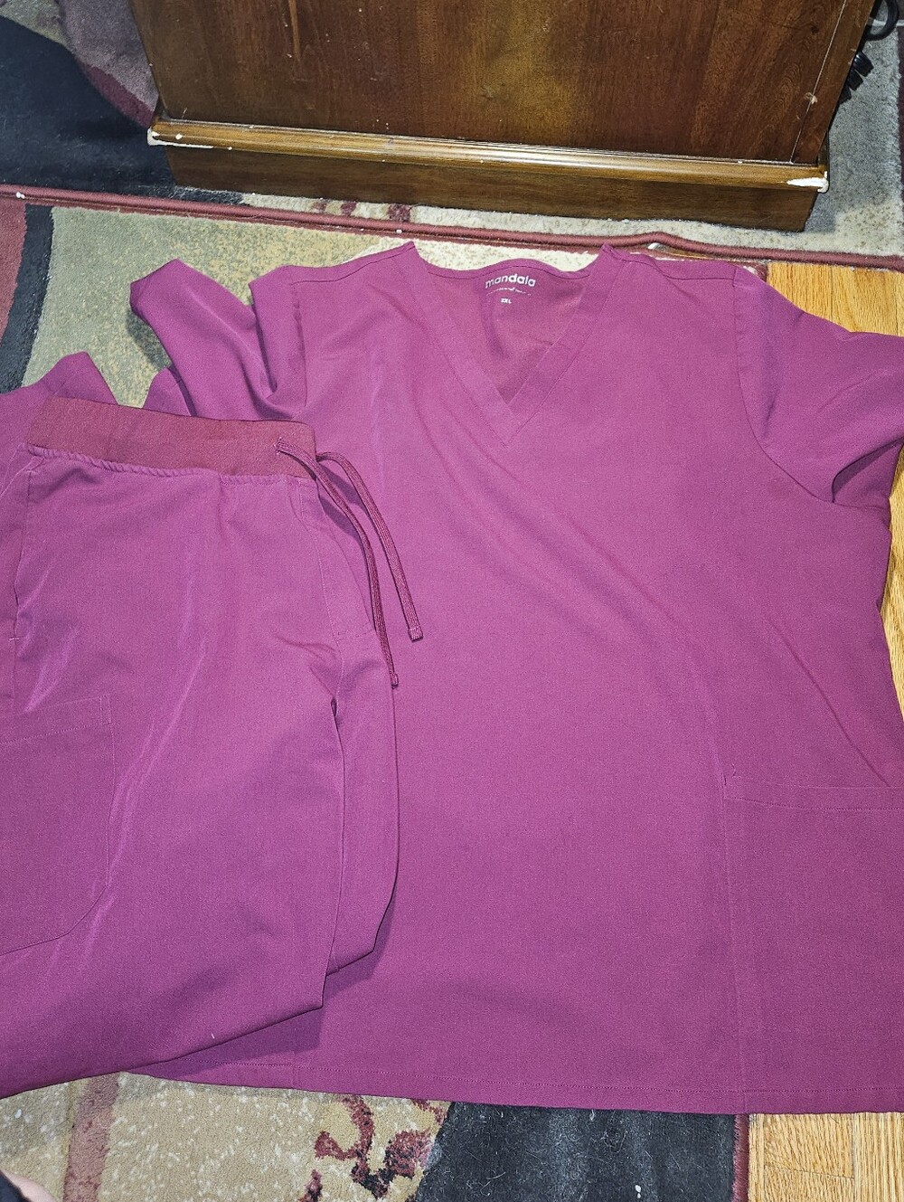 Plum Mandala Scrub Set